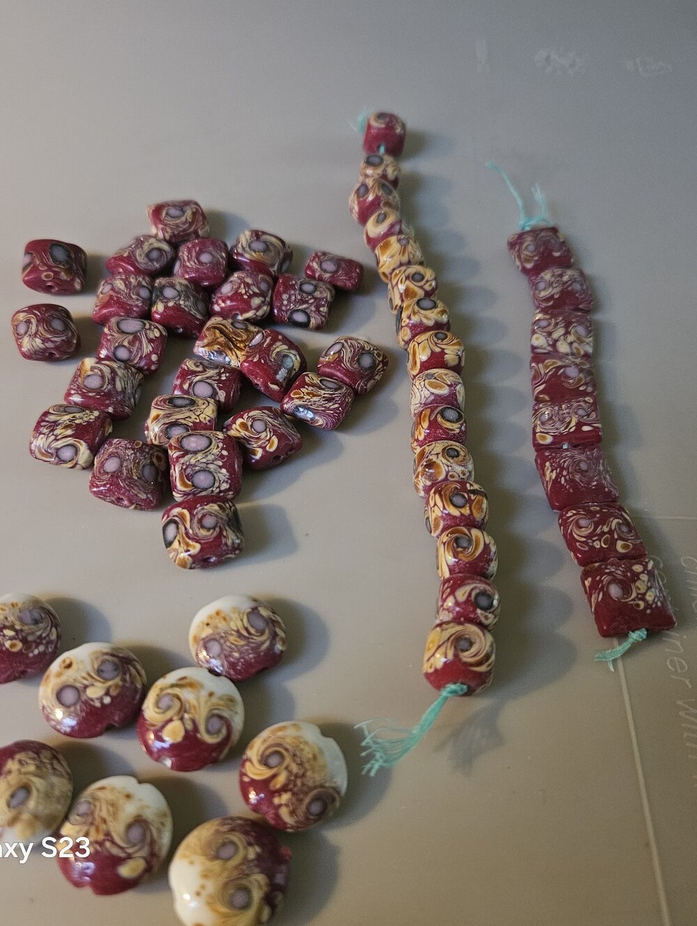 Vintage Handmade Glass Lampwork Beads